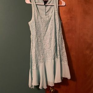 Pale green dress